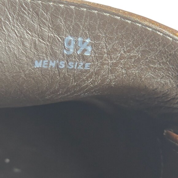 Tods Italy Mens Size 9.5 Light Brown Leather Dress Casual Shoes Penny Loafers - Picture 4 of 11